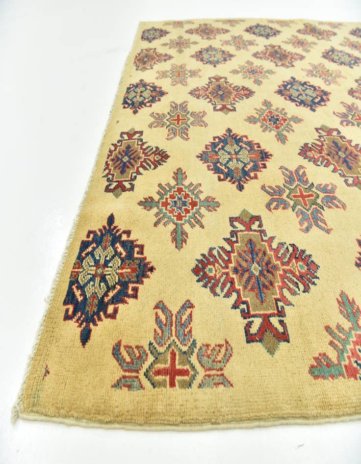 Detail image of  5' 7 x 8'  Hand Knotted Kazak Rug
