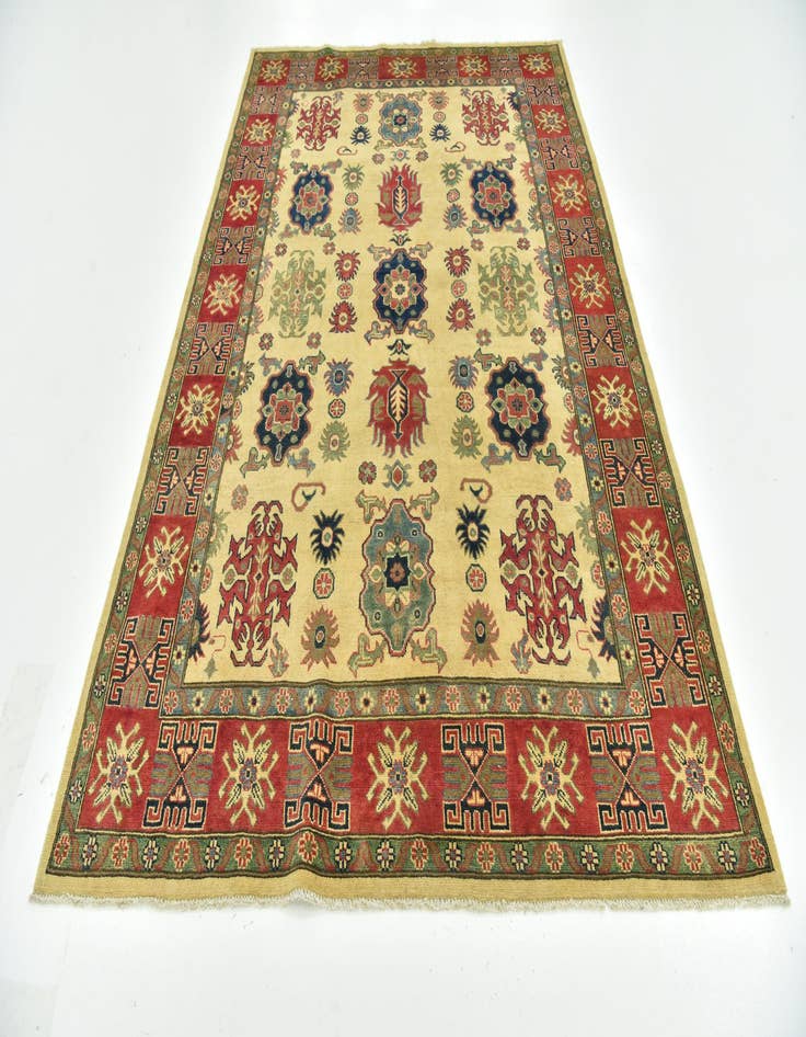 Detail image of  6' 2 x 9' 4  Hand Knotted Kazak Rug