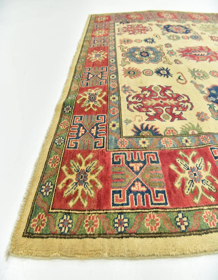 Detail image of  6' 2 x 9' 4  Hand Knotted Kazak Rug