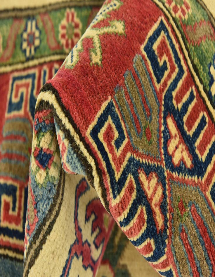 Detail image of  6' 2 x 9' 4  Hand Knotted Kazak Rug