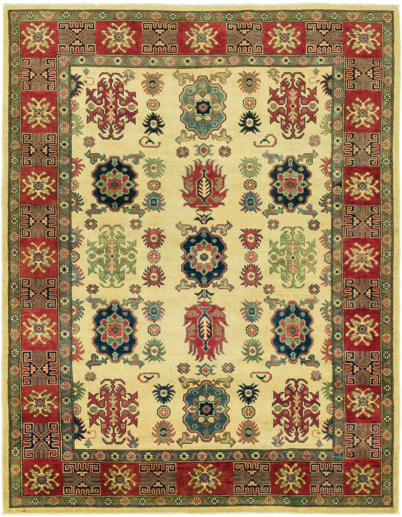 Primary image 6' 2 x 9' 4 Hand Knotted Kazak Rug