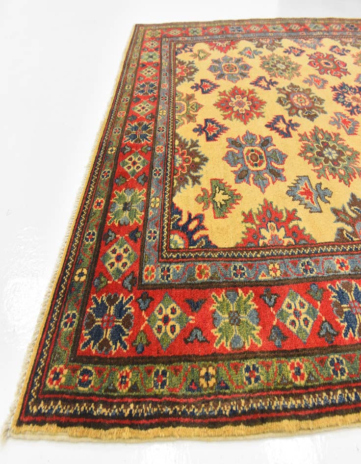 Detail image of  5' x 7'  Hand Knotted Kazak Rug