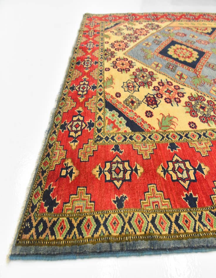 Detail image of  6' 8 x 9' 11  Hand Knotted Kazak Rug