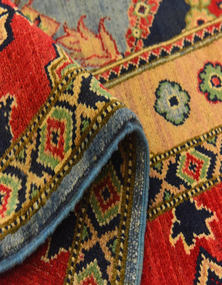 Detail image of  6' 8 x 9' 11  Hand Knotted Kazak Rug