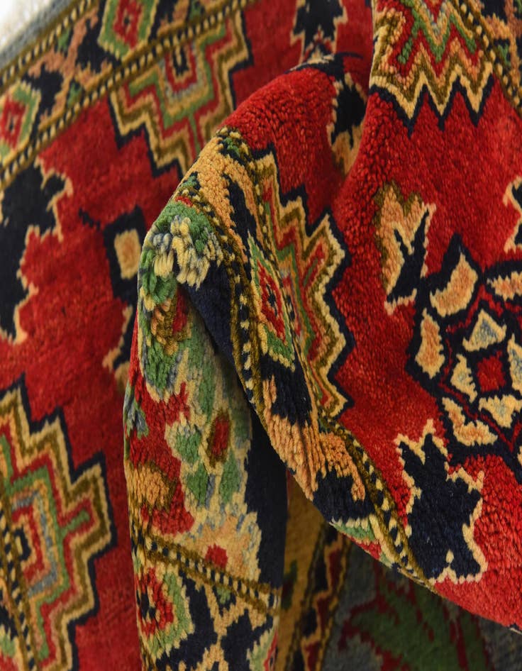 Detail image of  6' 8 x 9' 11  Hand Knotted Kazak Rug