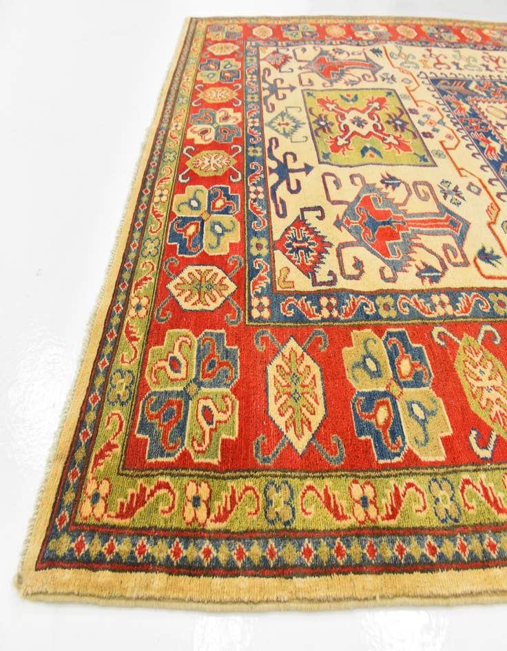 Detail image of  6' 2 x 8' 10  Hand Knotted Kazak Rug