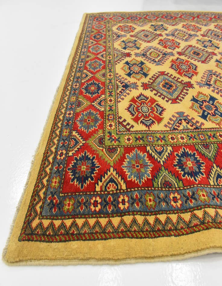 Detail image of  6' 7 x 9' 9  Hand Knotted Kazak Rug