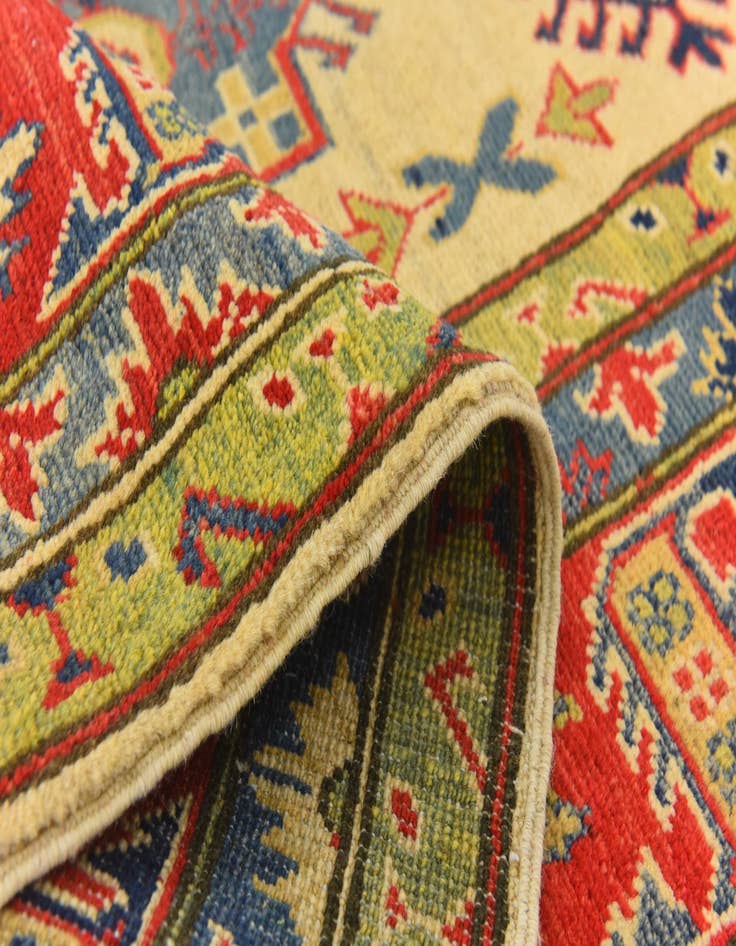 Detail image of  6' 5 x 9' 9  Hand Knotted Kazak Rug