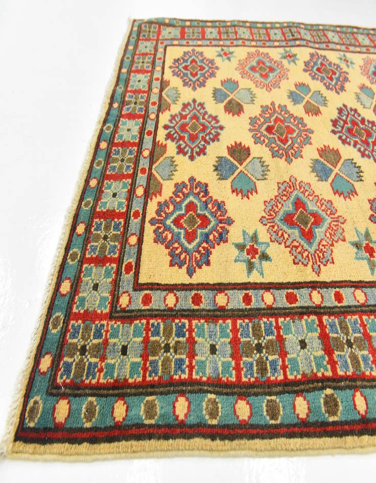 Detail image of  3' 3 x 4' 8  Hand Knotted Kazak Rug
