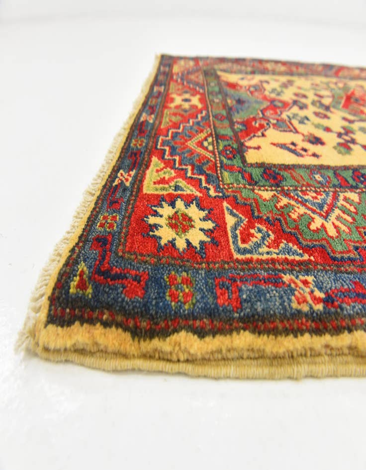 Detail image of  2' 10 x 3' 10  Hand Knotted Kazak Rug