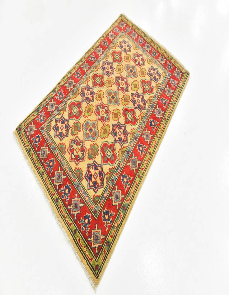 Detail image of  2' 10 x 4' 3  Hand Knotted Kazak Rug