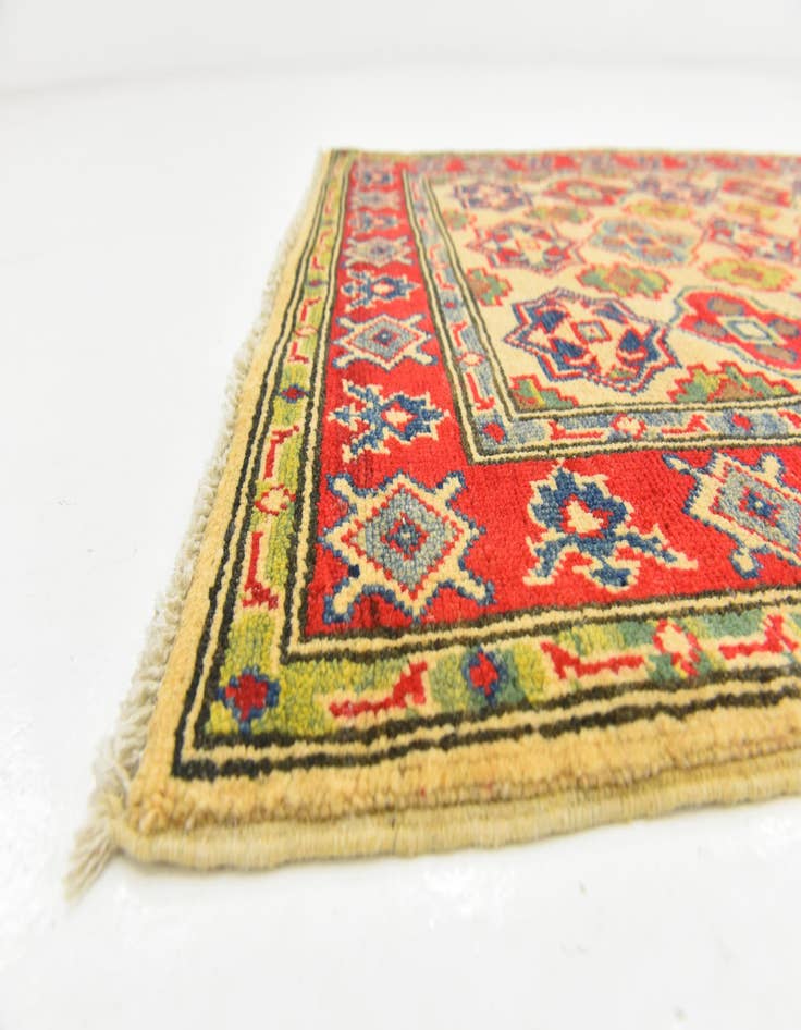 Detail image of  2' 10 x 4' 3  Hand Knotted Kazak Rug