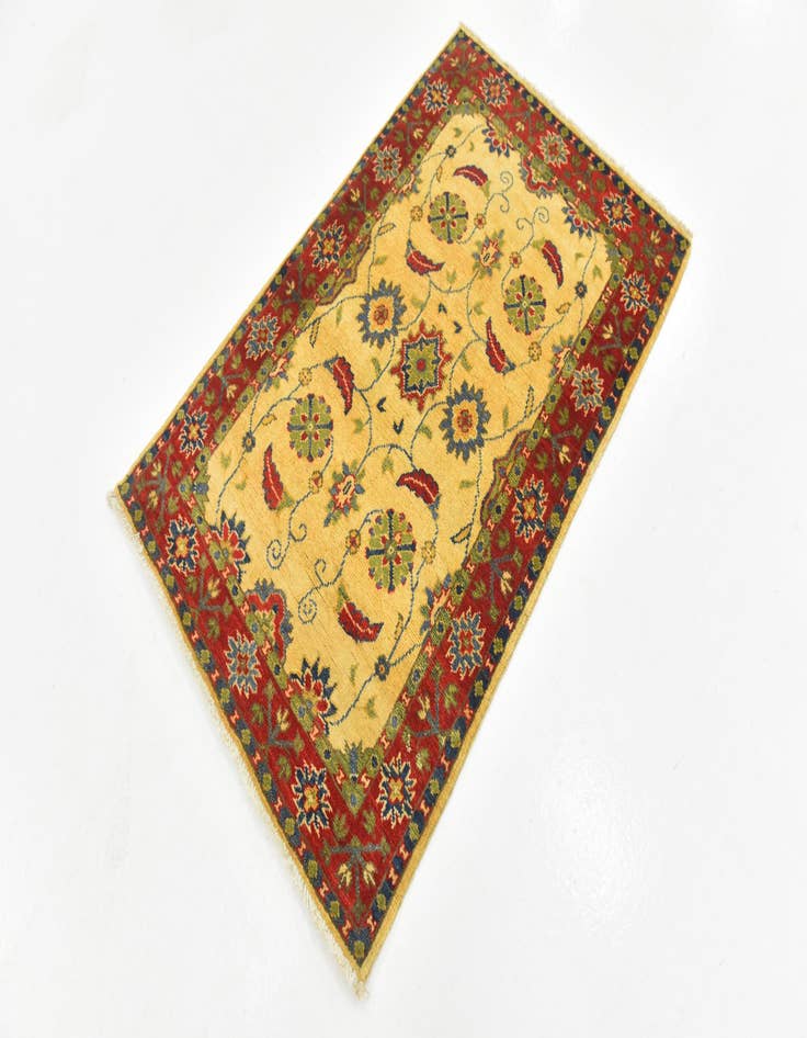 Detail image of  2' 7 x 4' 2  Hand Knotted Kazak Rug