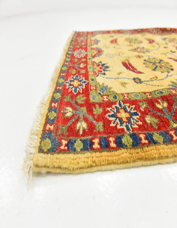 Detail image of  2' 7 x 4' 2  Hand Knotted Kazak Rug
