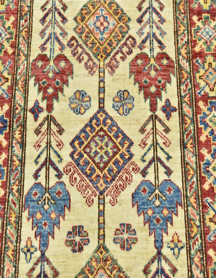Detail image of  2' 9 x 4'  Hand Knotted Kazak Oriental Rug