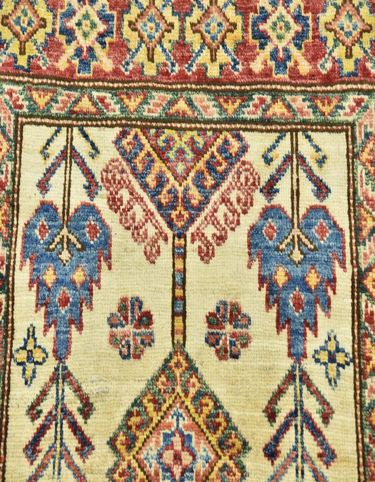 Detail image of  2' 9 x 4'  Hand Knotted Kazak Oriental Rug