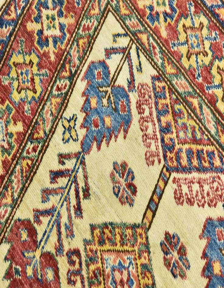 Detail image of  2' 9 x 4'  Hand Knotted Kazak Oriental Rug