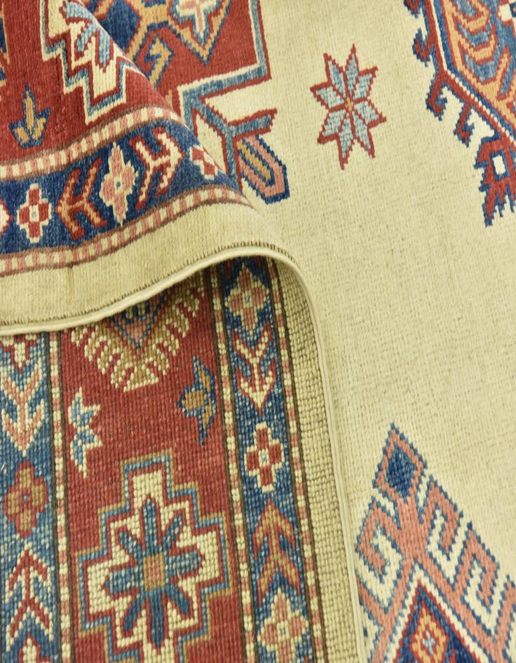 Detail image of  6' 2 x 9' 3  Hand Knotted Kazak Rug
