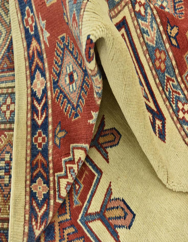 Detail image of  6' 2 x 9' 3  Hand Knotted Kazak Rug