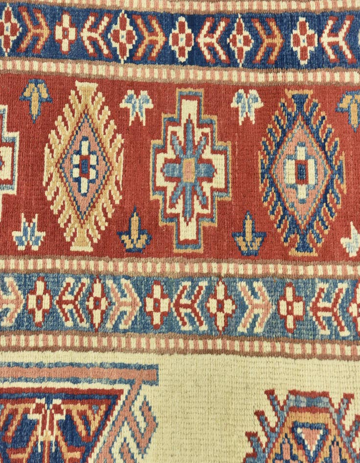 Detail image of  6' 2 x 9' 3  Hand Knotted Kazak Rug