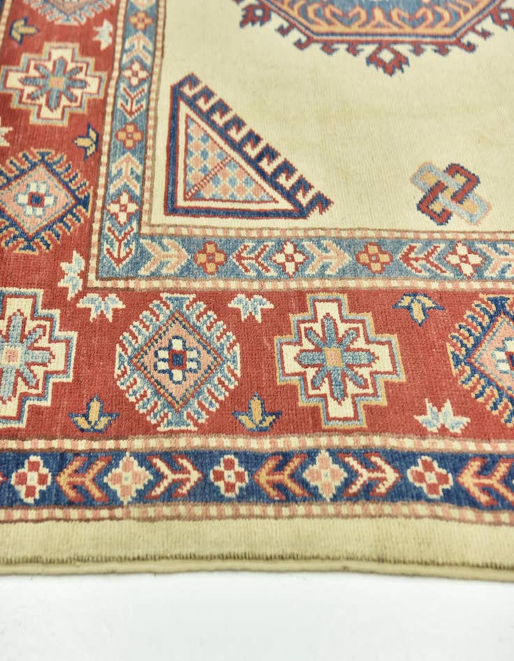 Detail image of  6' 2 x 9' 3  Hand Knotted Kazak Rug