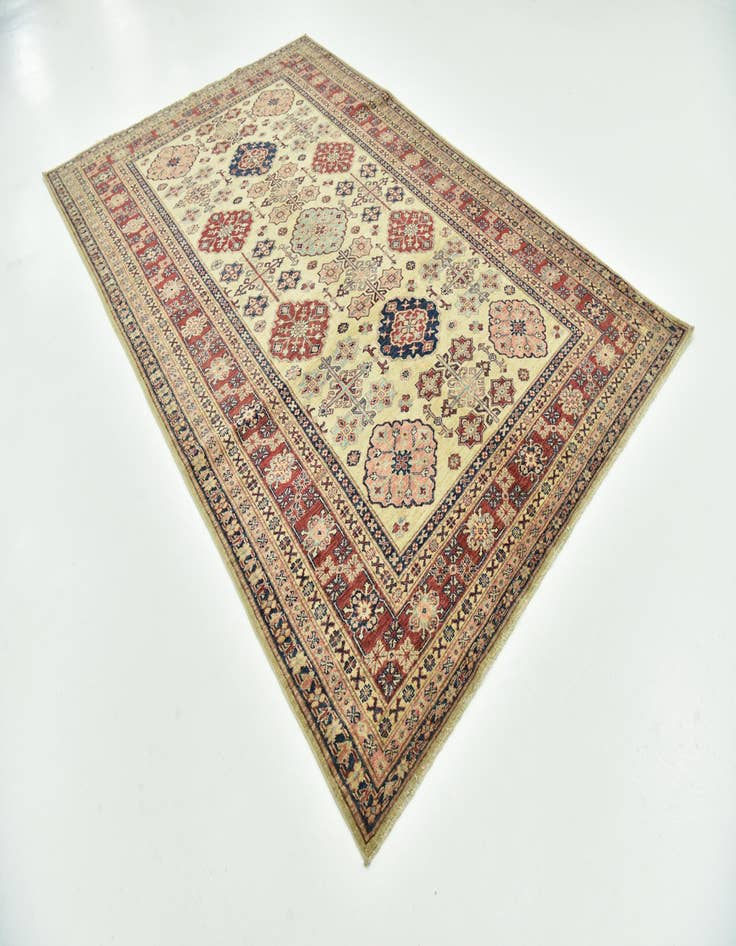 Detail image of  6' 6 x 10'  Hand Knotted Kazak Oriental Rug