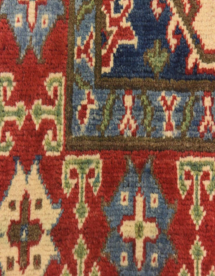 Detail image of  3' 11 x 5' 9  Hand Knotted Kazak Rug