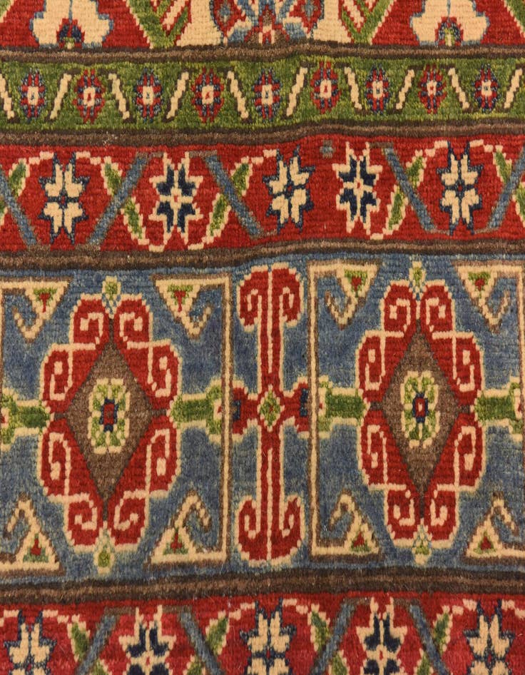 Detail image of  6' 6 x 9' 8  Hand Knotted Kazak Rug