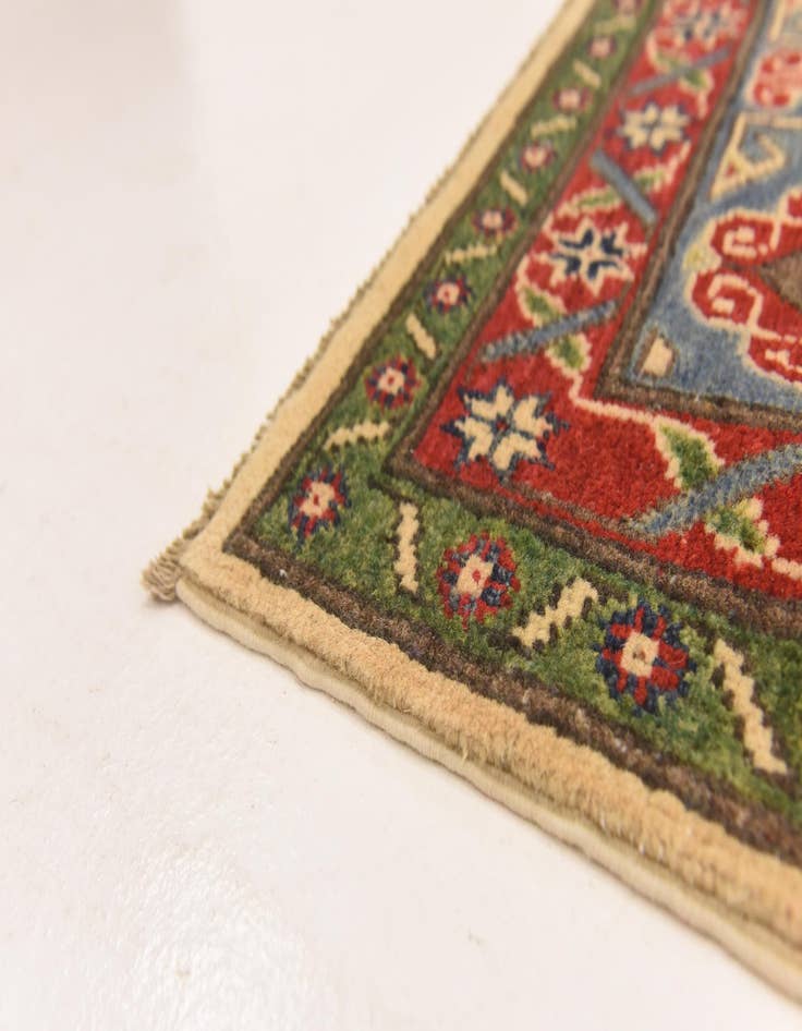 Detail image of  6' 6 x 9' 8  Hand Knotted Kazak Rug