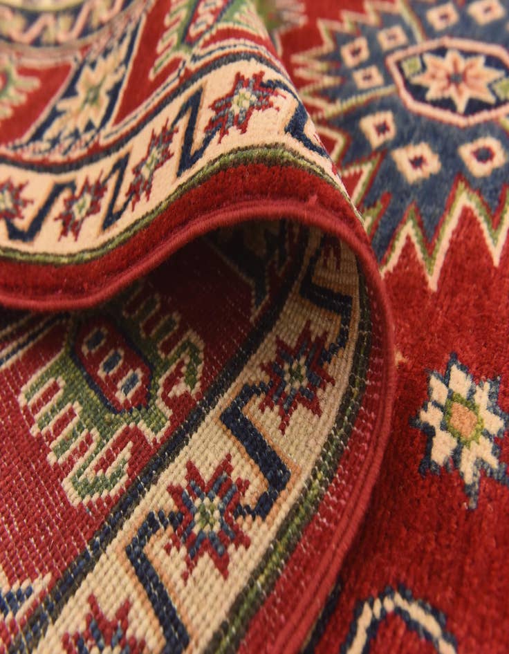 Detail image of  5' 9 x 7' 10  Hand Knotted Kazak Rug