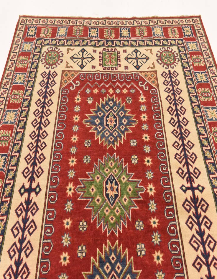 Detail image of  5' 9 x 7' 10  Hand Knotted Kazak Rug