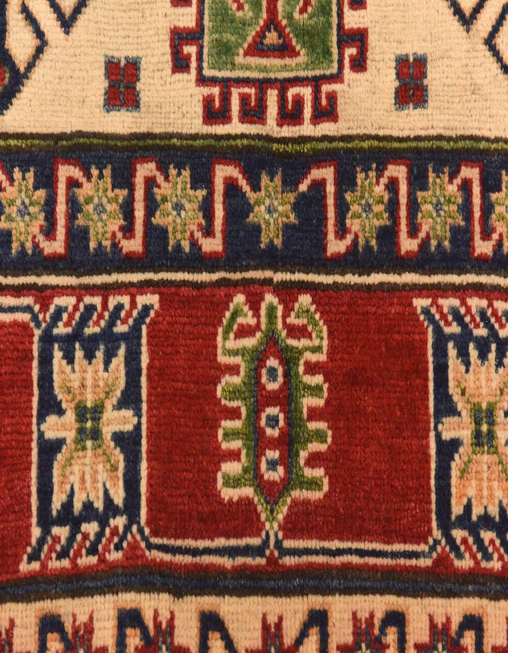 Detail image of  5' 9 x 7' 10  Hand Knotted Kazak Rug