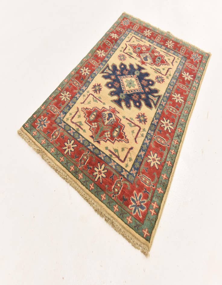 Detail image of  2' 7 x 3' 9  Hand Knotted Kazak Rug