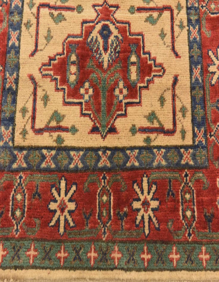 Detail image of  2' 7 x 3' 9  Hand Knotted Kazak Rug