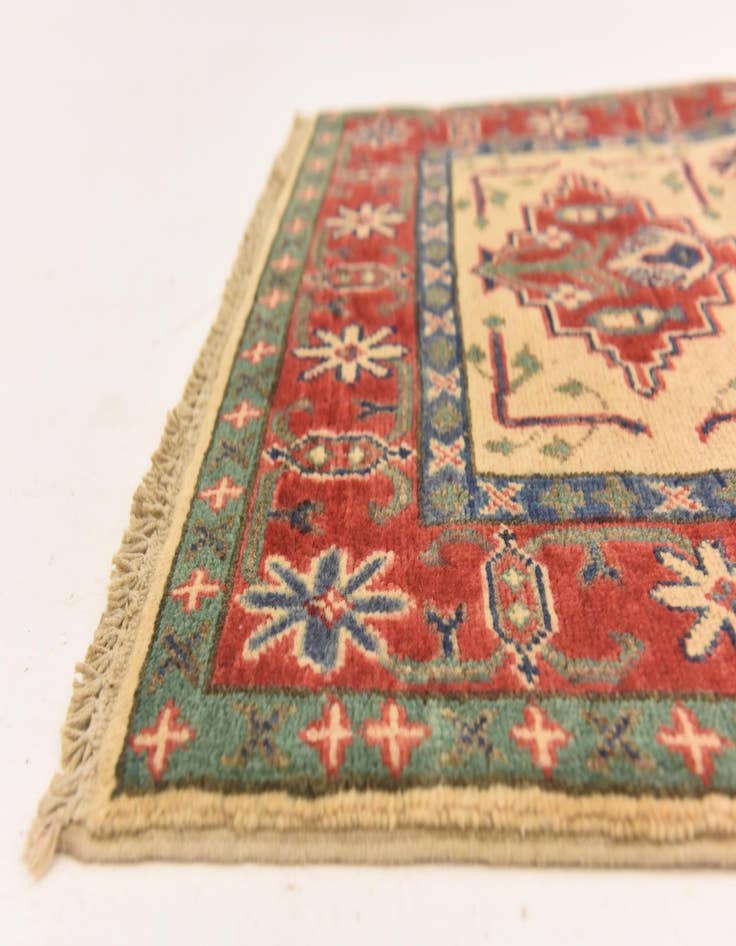 Detail image of  2' 7 x 3' 9  Hand Knotted Kazak Rug