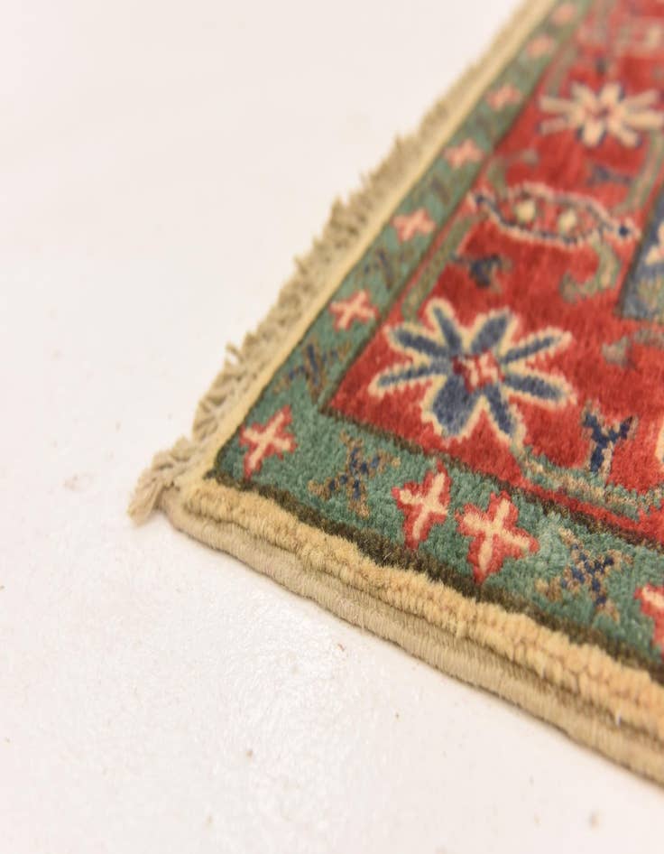 Detail image of  2' 7 x 3' 9  Hand Knotted Kazak Rug