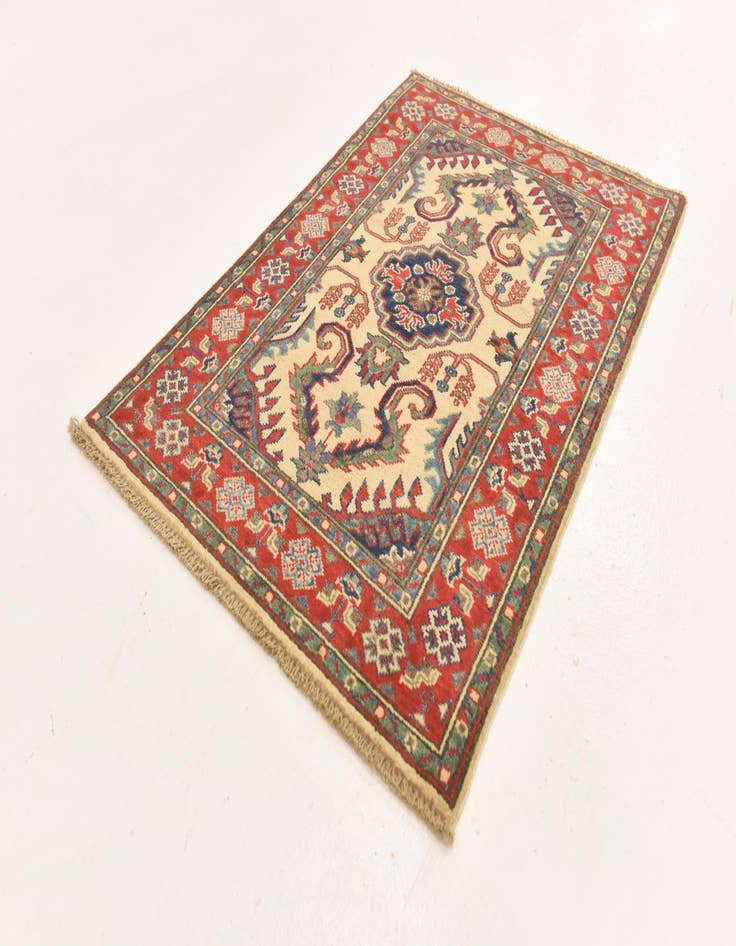 Detail image of  2' 7 x 3' 11  Hand Knotted Kazak Rug