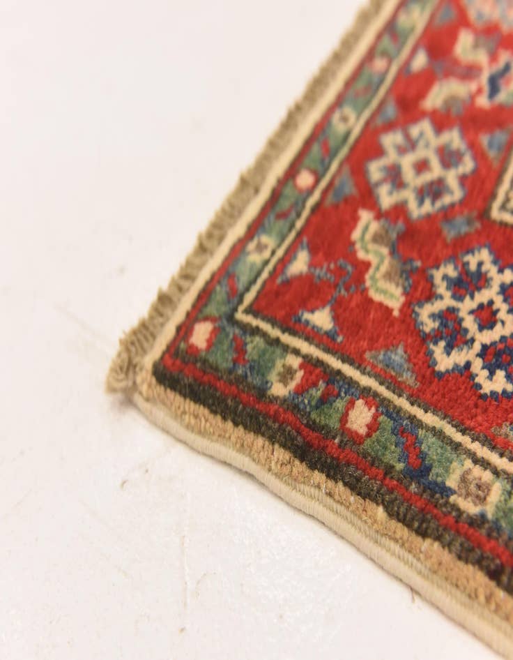 Detail image of  2' 7 x 3' 11  Hand Knotted Kazak Rug