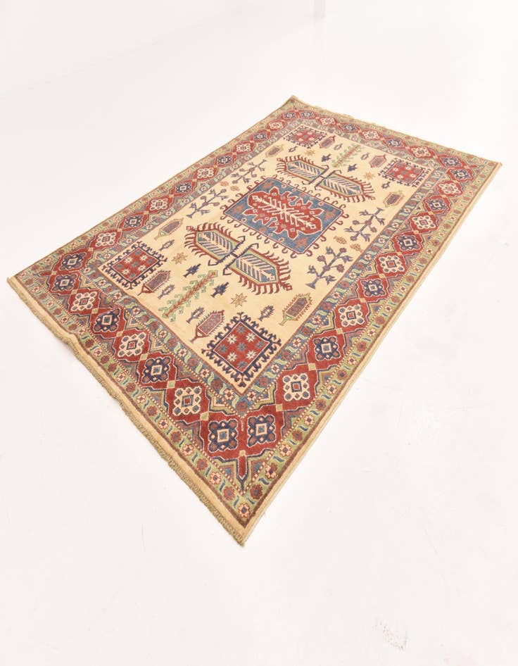 Detail image of  6' 3 x 8' 10  Hand Knotted Kazak Rug