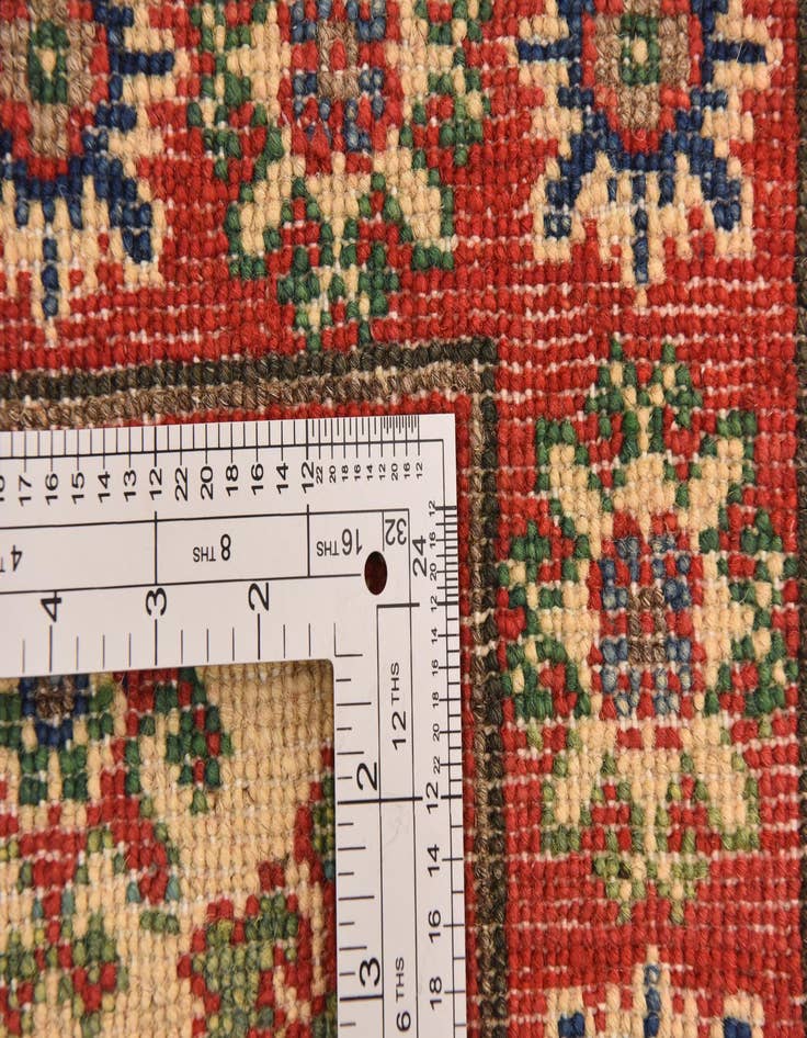 Detail image of  2' 7 x 4'  Hand Knotted Kazak Rug