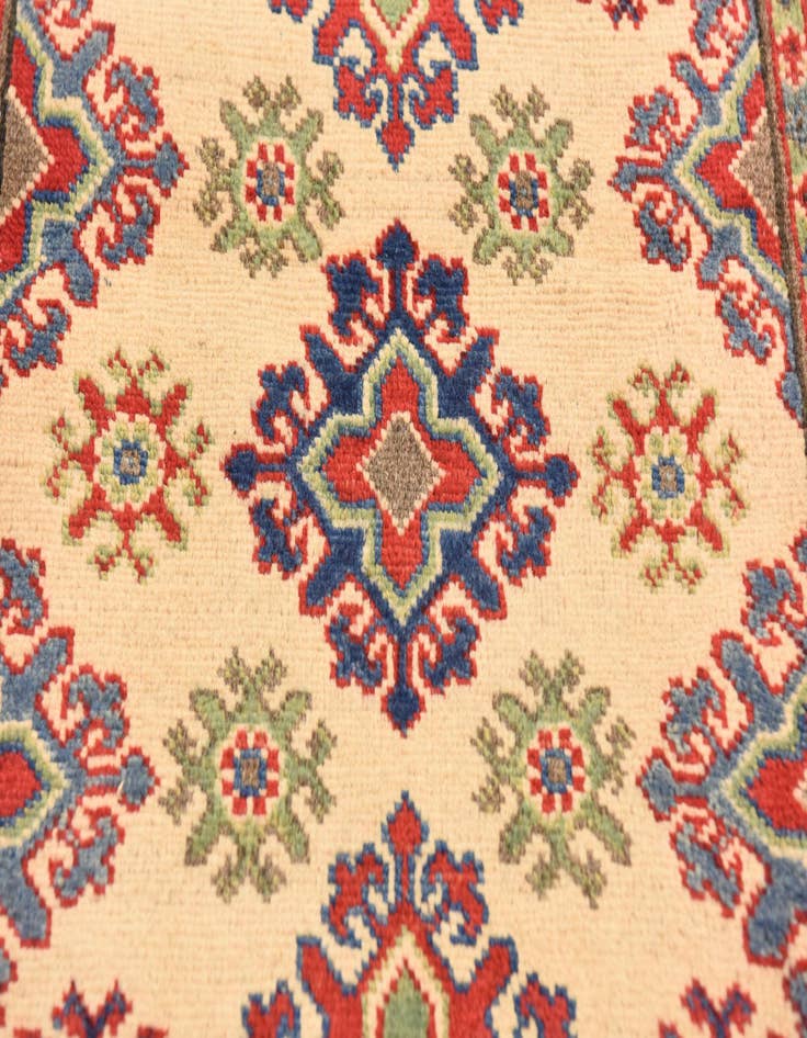 Detail image of  2' 7 x 4'  Hand Knotted Kazak Rug