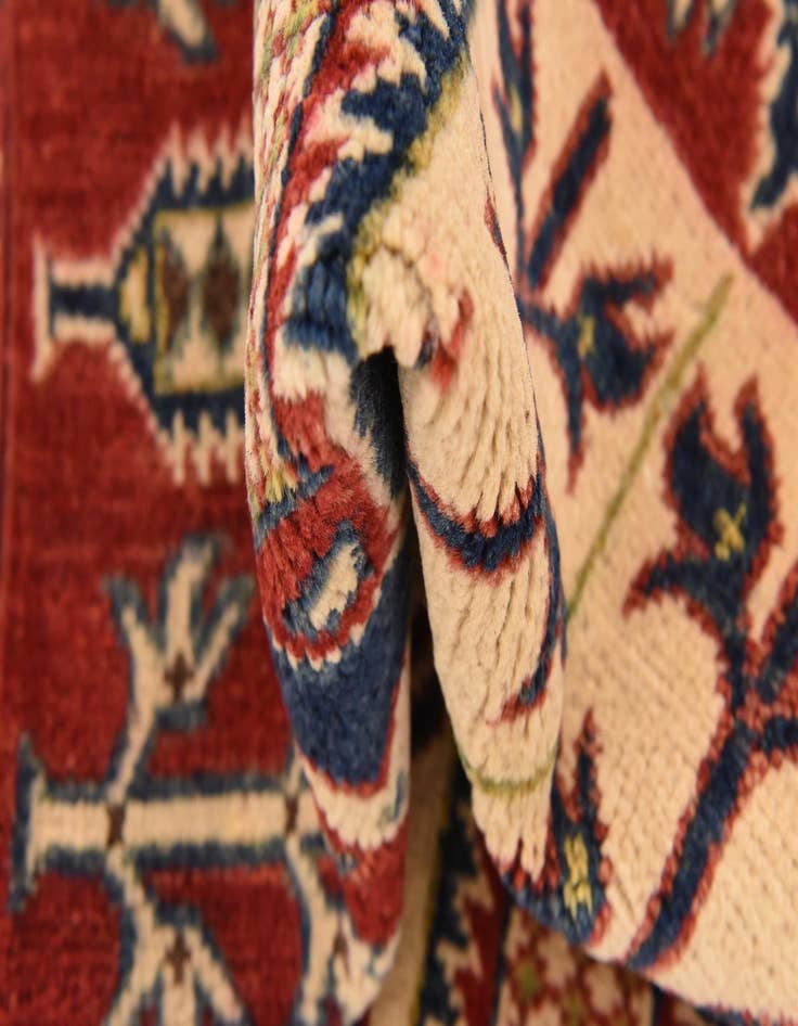 Detail image of 2' 7 x 4' 2 Hand Knotted Kazak Rug
