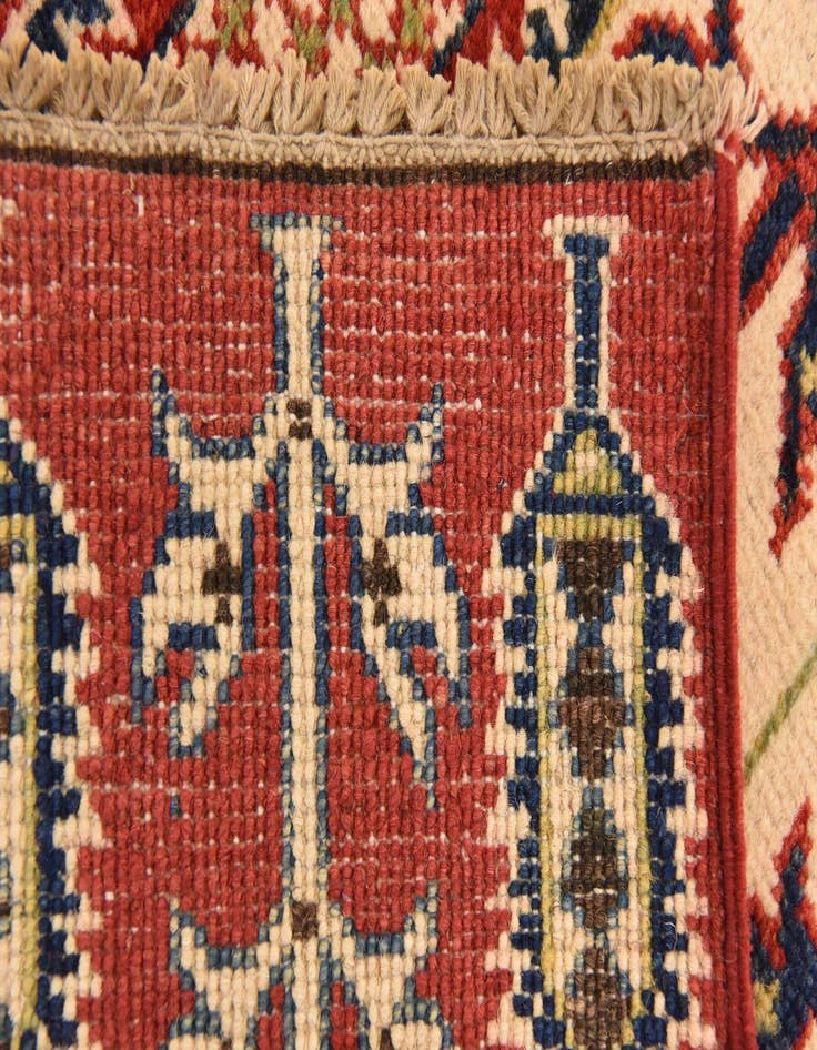 Detail image of 2' 7 x 4' 2 Hand Knotted Kazak Rug