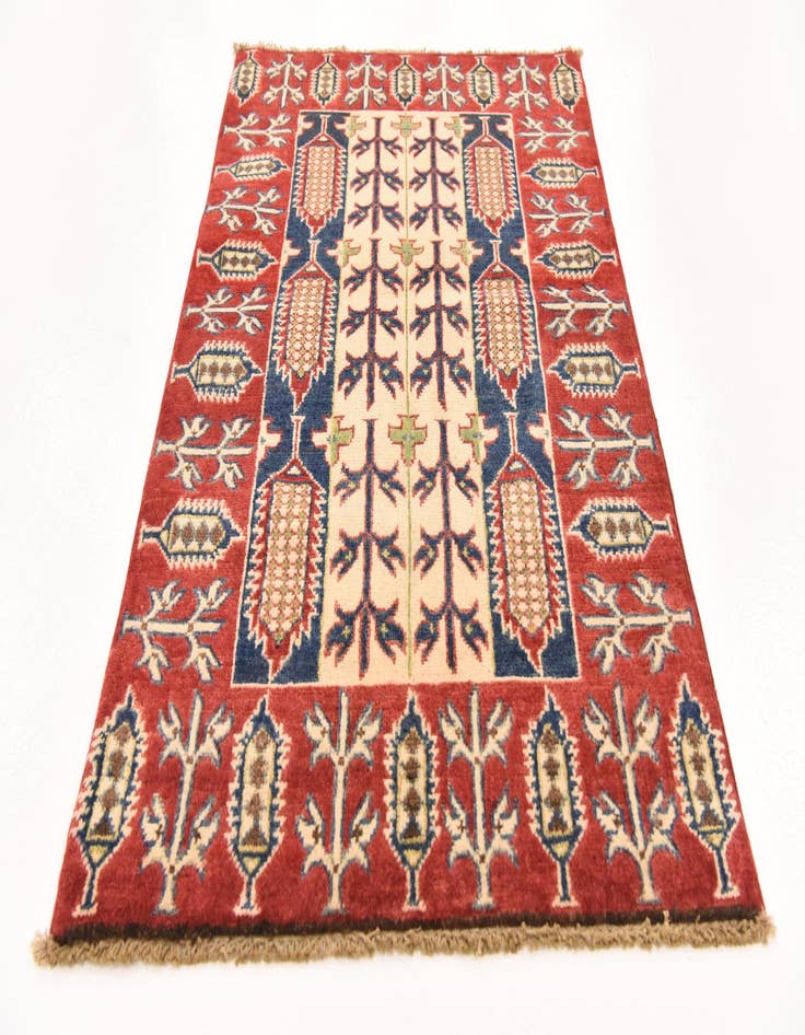 Detail image of 2' 7 x 4' 2 Hand Knotted Kazak Rug