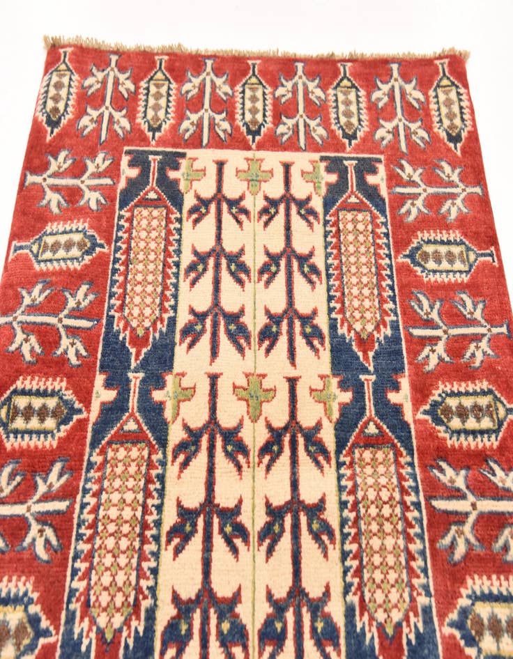 Detail image of 2' 7 x 4' 2 Hand Knotted Kazak Rug
