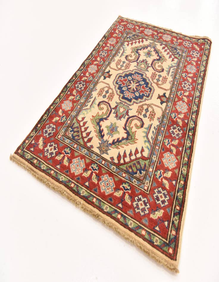 Detail image of  2' 7 x 4' 1  Hand Knotted Kazak Rug