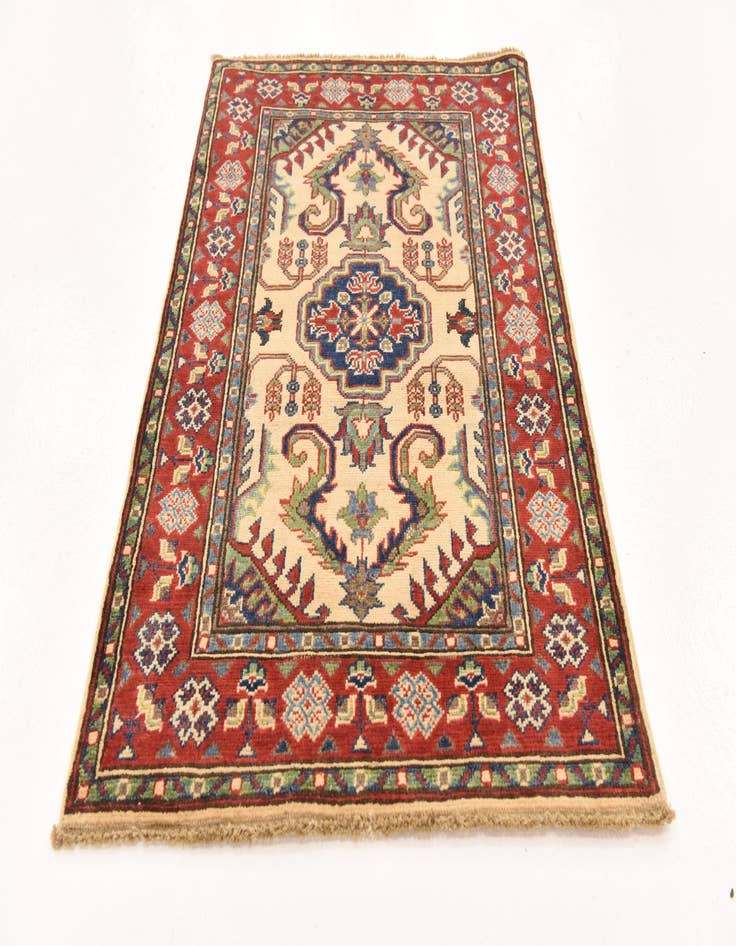 Detail image of  2' 7 x 4' 1  Hand Knotted Kazak Rug