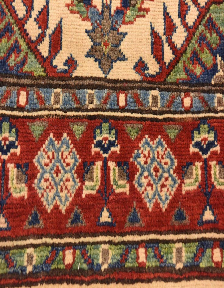 Detail image of  2' 7 x 4' 1  Hand Knotted Kazak Rug