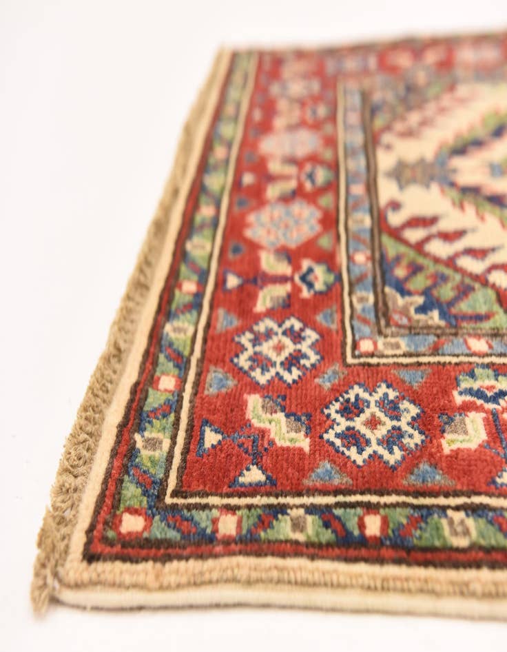 Detail image of  2' 7 x 4' 1  Hand Knotted Kazak Rug