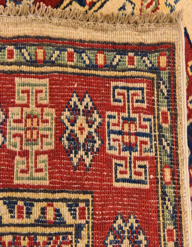 Detail image of  2' 8 x 3' 11  Hand Knotted Kazak Rug